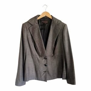 ESCADA Blazer Jacket Single Breasted Wool Career Slim Tailored 46 EUC